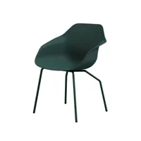 chaise yonda avec structure tubulaire - vert émeraude