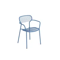 chaise avec accoudoirs apero - bleu marine
