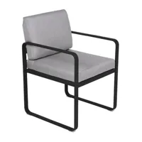 fauteuil lounge bellevie - 42 réglisse - gris flanelle