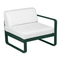 fauteuil bellevie module droit - 02 vert cèdre - blanc grisé