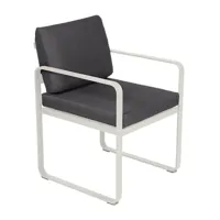 fauteuil lounge bellevie - a5 gris argile - gris graphite