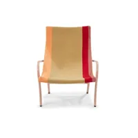 fauteuil maraca  - orange / doré / rouge / rose sable