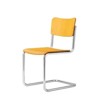 chaise enfant piètement traineau s 43 k - jaune ambré (tp 121)