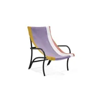 fauteuil maraca  - doré / lila red / noir