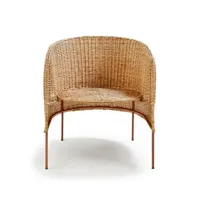 fauteuil caribe natural lounge - cuivre
