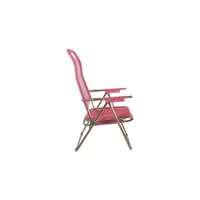 chaise longue spaghetti - rose - aluminium