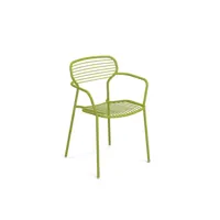 chaise avec accoudoirs apero - vert