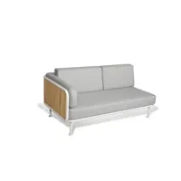 canapé 100 2 places accoudoirs gauches - off white