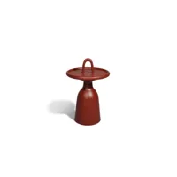 table 104 side - terracotta red