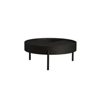 table d'appoint arc - frêne noir - ø89 cm