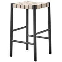 chaise de bar betty tk8 - noir/nature - 39 x 66 cm