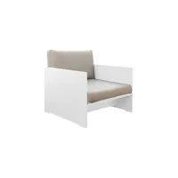 fauteuil riva lounger - blanc