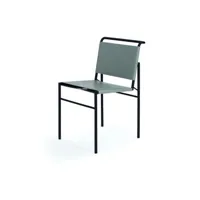 chaise roquebrune  - gris - chromé