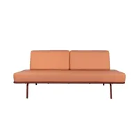canapé - lit - orange - rouge