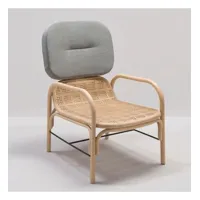 fauteuil rotin design plus canne