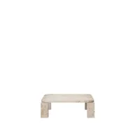 table d'appoint atlas - unfilled travertine - 82 x 82 cm