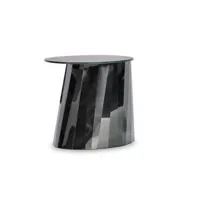 table d'appoint pli - noir onyx brillant - 48 cm