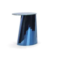 table d'appoint pli - bleu saphir brillant - 65 cm
