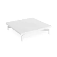 table basse onde low carrée - blanc