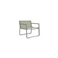 chaise avec accoudoirs flat textile club - cement grey