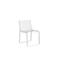 chaise flat textile dining - white