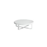 table basse flat ronde 90 - white