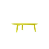 table basse meyer color large - jaune soufre