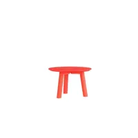 table basse meyer color medium - rouge lumineux - hauteur 35 cm