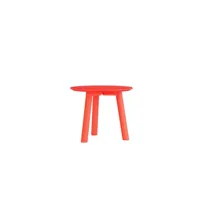 table basse meyer color medium - rouge lumineux - hauteur 45 cm