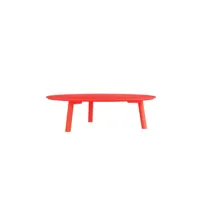 table basse meyer color large - rouge lumineux