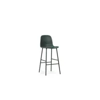 chaise de bar form structure en acier - vert - 75 cm
