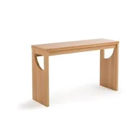 table console plaqué chêne, minimal