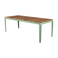 table bois bended - pale green - 220 x 90 cm