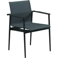 chaise avec accoudoirs aluminium 180 - anthracite
