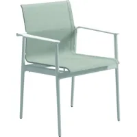 chaise avec accoudoirs aluminium 180 - seagull