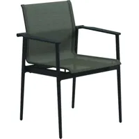 chaise avec accoudoirs aluminium 180 - granite