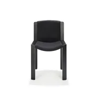 chaise chair 300 - chêne laqué noir/remix 183