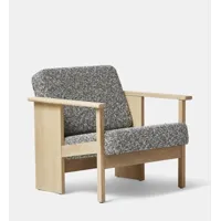 fauteuil block en chêne blanc - kvadrat zero 0004