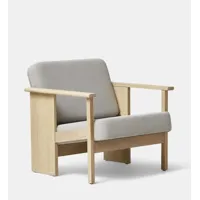 fauteuil block en chêne blanc - gabriel grain