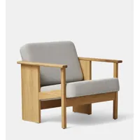 fauteuil block en chêne - gabriel grain