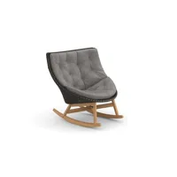 fauteuil à bascule mbrace - twist gray - avec revêtement rembourré - arabica