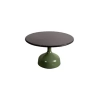table basse glaze grande - pierre de lave noir - olive
