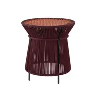 table haute caribe - noir rouge / cuivre / noir