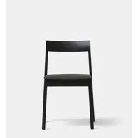 chaise rembourrée blueprint - chêne teint en noir