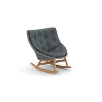 fauteuil à bascule mbrace - twist dark turquoise - avec revêtement rembourré - baltic