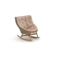 fauteuil à bascule mbrace - twist teracotta - avec revêtement rembourré - chestnut