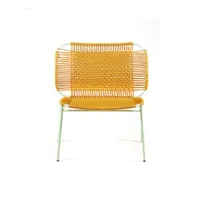 fauteuil cielo - miel / vert pastel - profond