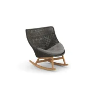 fauteuil à bascule mbrace - twist gray - avec coussin d'assise - arabica