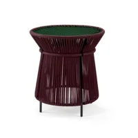 table haute caribe - noir rouge / vert / noir