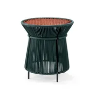 table haute caribe - vert / cuivre / noir